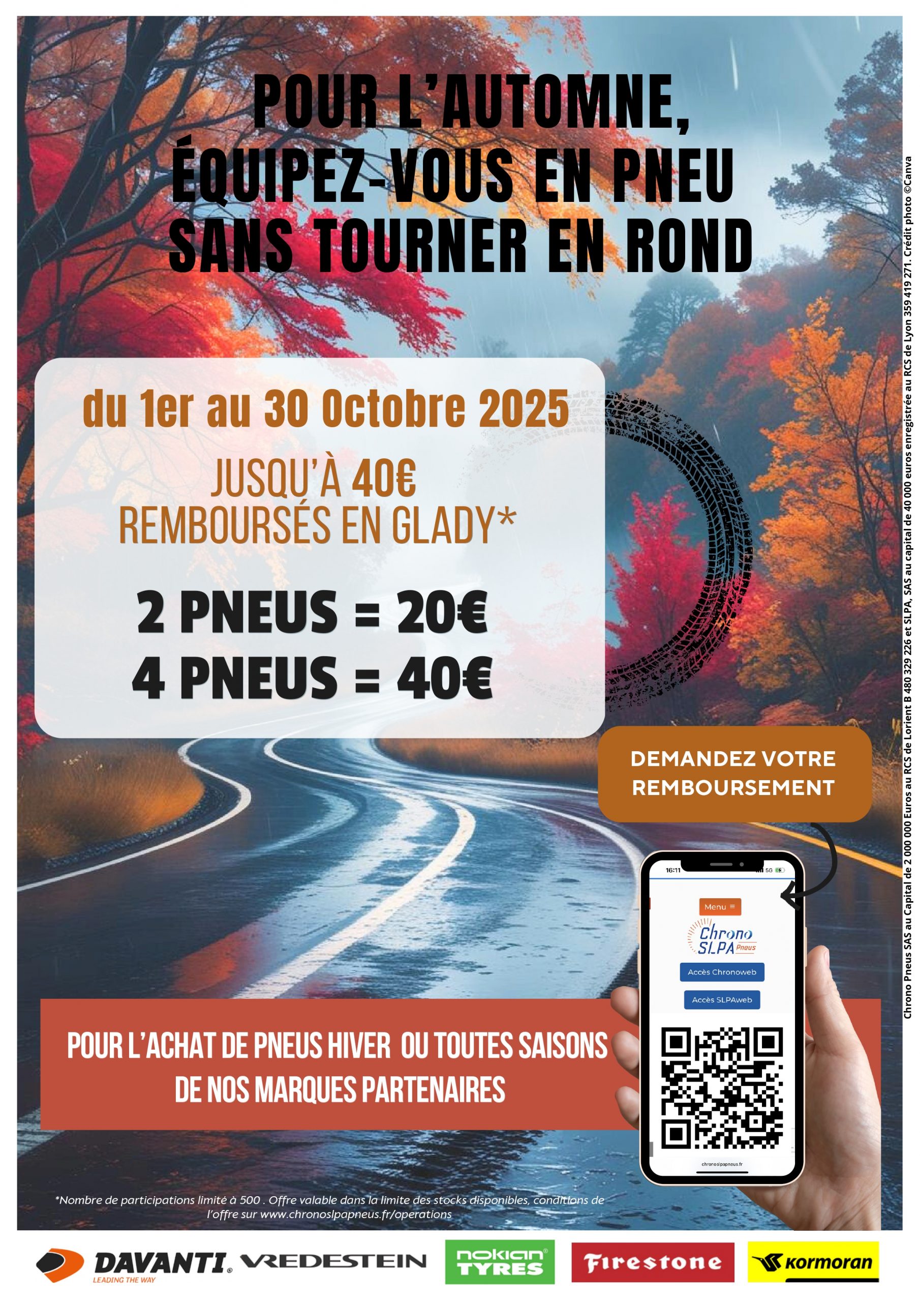 Lire la suite à propos de l’article OFFRE D’AUTOMNE POUR VOS PNEUS